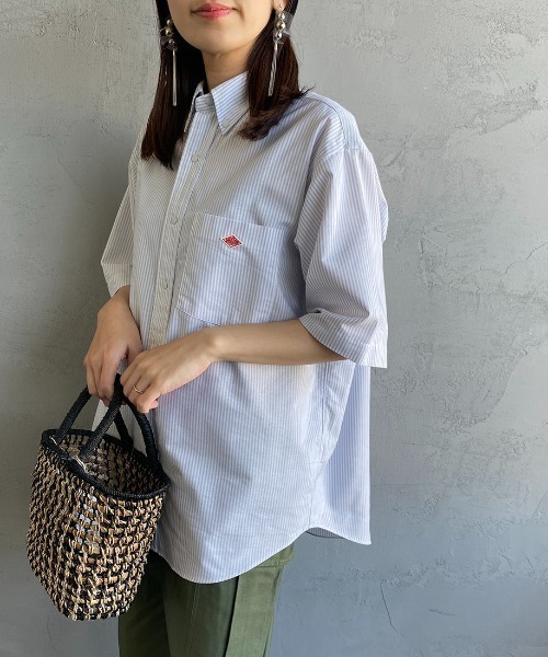 DANTON ダントン 半袖シャツ サイズ42 Danton 「DANTON」 半袖シャツ 42 ホワイト レディース