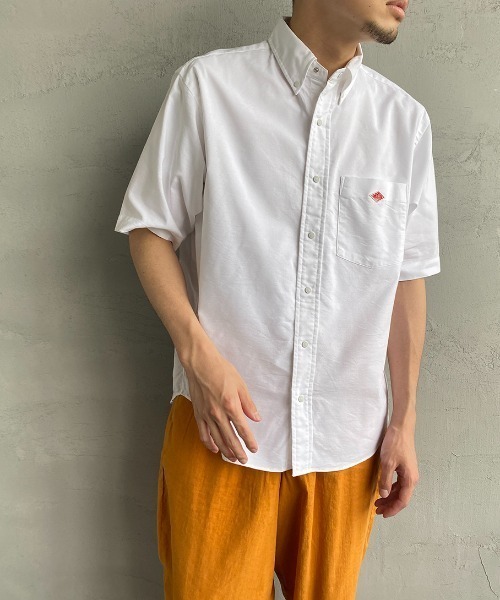 DANTON  白42サイズ 美品 Danton 「DANTON」 半袖シャツ 42 ホワイト レディース