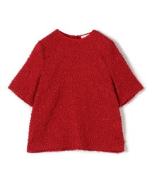 Ballsey（ボールジィ） ブラウス シャツ 半袖 ファンシーヤーン