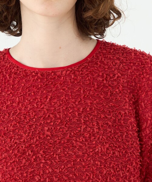 美品★Ballsey ファンシーヤーンツイード ショートTブラウス Ballsey（ボールジィ） ブラウス シャツ ファンシーヤーンツイード
