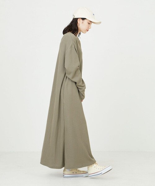 「FREAK'S STORE」 長袖ワンピース SMALL ナチュラル レディース_画像2