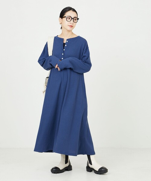 「FREAK'S STORE」 長袖ワンピース SMALL ナチュラル レディース_画像3