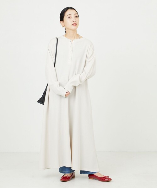 「FREAK'S STORE」 長袖ワンピース SMALL ナチュラル レディース_画像7
