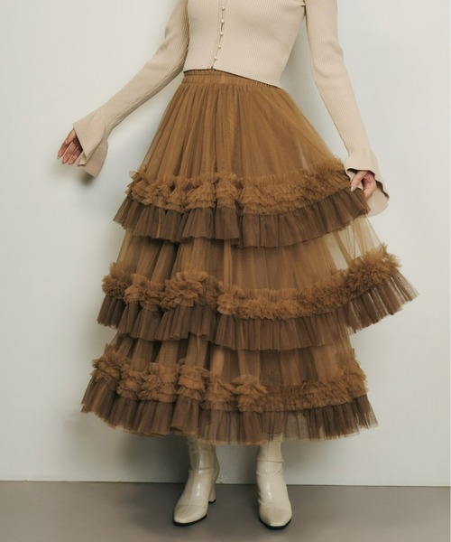 Olu.（オルドット） スカート ボリュームティアードスカート