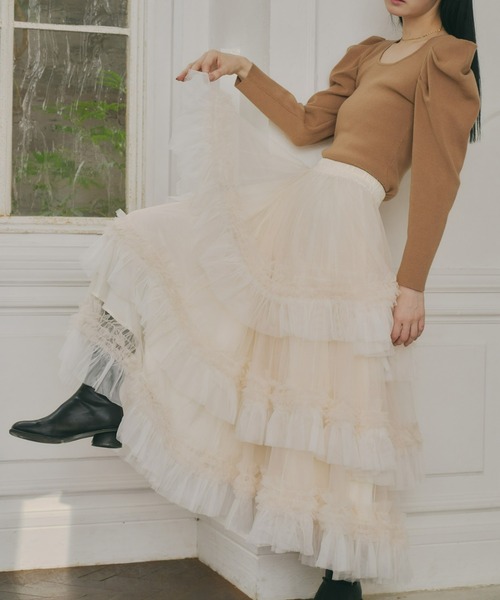 Olu.（オルドット） スカート ボリュームティアードスカート