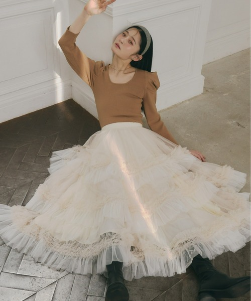 Olu.（オルドット） スカート ボリュームティアードスカート