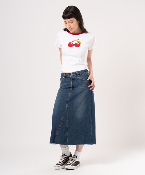 levi's リーバイス 変形 デニムスカート 47-9-125 2025最新作】 levi´s 47-9-125 デニムスカート 変形 リーバイス