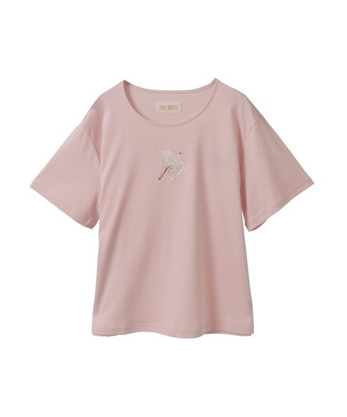 PINK HOUSE tシャツ パラソル刺繍カットソー レディース