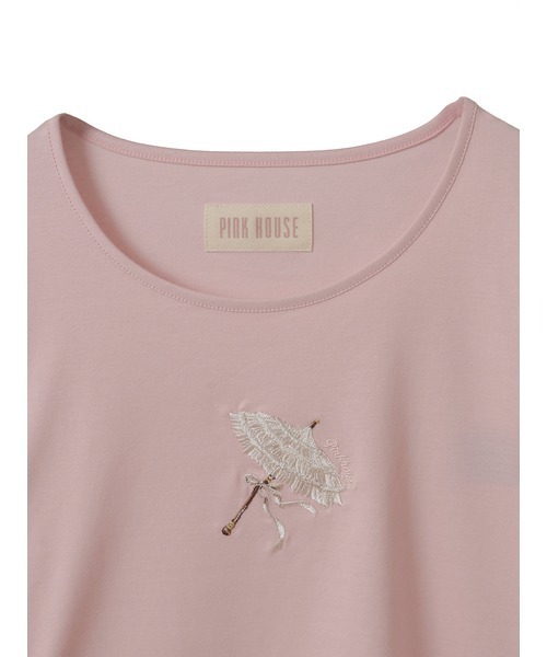 ピンクハウス パラソル刺繍カットソー（半袖） PINK HOUSE（ピンクハウス） tシャツ パラソル刺繍カットソー