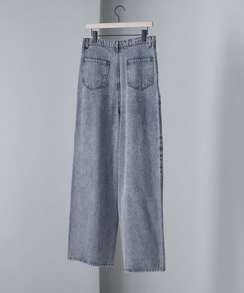 「Alfred Alex」 加工デニムパンツ S グレー メンズ