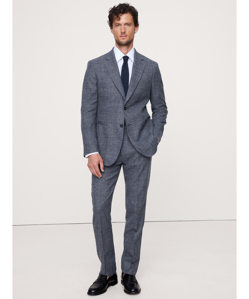 カジュアルスーツ イタリアンコットンウールツイード スーツジャケット