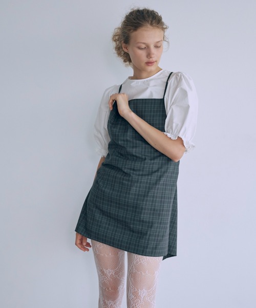 ブラウス シャツ Lace Trim Volume Tops レディースの画像