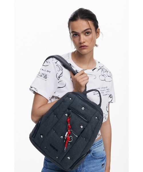 Desigual デイバック リュック ミッキーマウス中型デニムバック