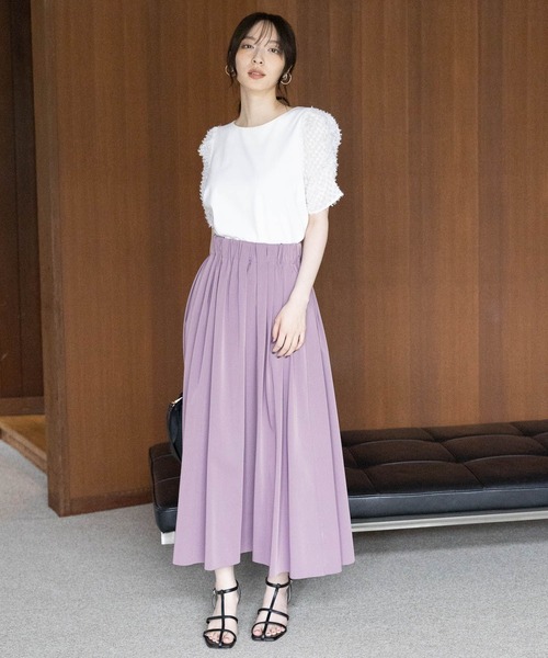 「Andemiu」 半袖カットソー FREE ブラック レディース_画像5