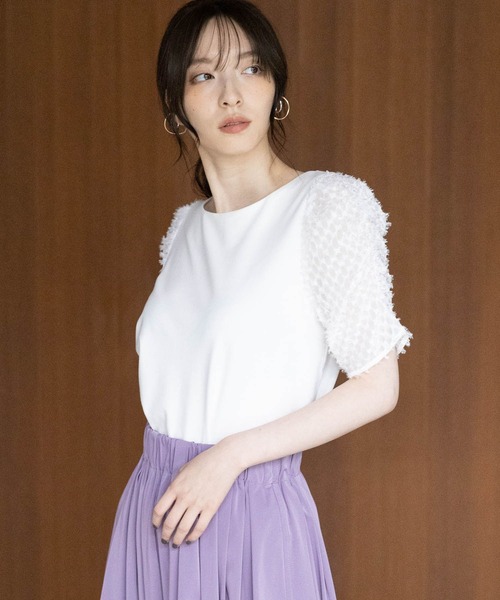 「Andemiu」 半袖カットソー FREE ブラック レディース_画像6