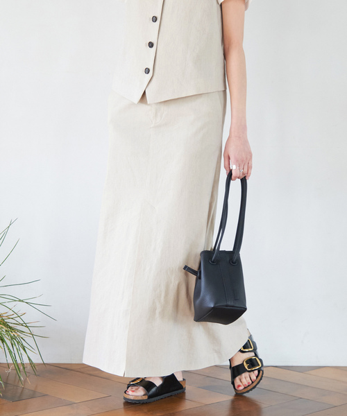 「Spick & Span」 ロングスカート 38 ベージュ レディース_画像9