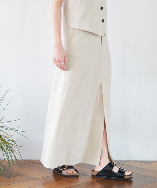 「Spick & Span」 ロングスカート 38 ベージュ レディース_画像10