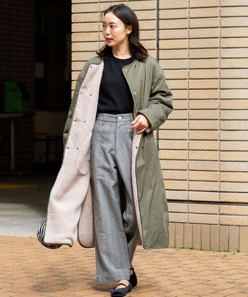 SHIPS any 「SHIPS any」 ノーカラーコート ONE SIZE キャメル