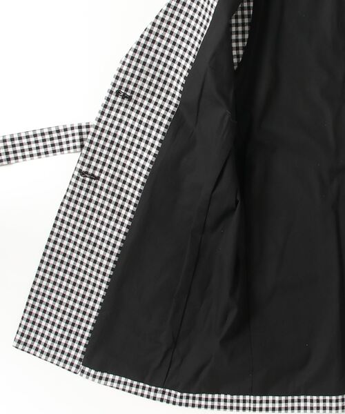 ベスト ジレ 「mikomori × THIRD MAGAZINE」COTTON SILK CHECKERED VEST レディースの画像