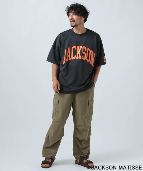「JACKSON MATISSE」 半袖Tシャツ MEDIUM ブラウン メンズ_画像4