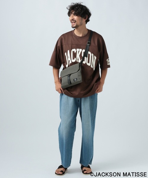 「JACKSON MATISSE」 半袖Tシャツ MEDIUM ブラウン メンズ_画像6