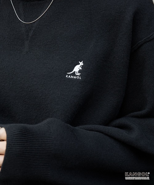 ニット セーター KANGOL/カンゴール 別注 ロゴ ワンポイント刺繍スウェットライククルーネックニットプルオーバー レディース メンズ | MONO-MART | 12