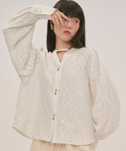 loin nuit ブラウス シャツ volume sleeve blouse / ボリューム 