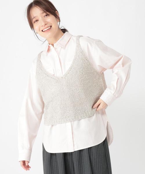 studio CLIP（スタディオクリップ） ベスト ジレ 3ゲージシェニール