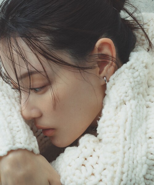 みっちゃんページ＊フープイヤリング K18 MANHATTAN ダイヤモンド フープ ピアス XS サイズ