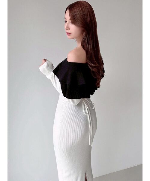 RESEXXY（リゼクシー） ワンピース フリルタイトニットワンピース