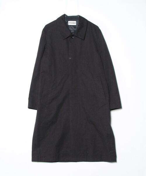 ATTACHMENT（アタッチメント） ステンカラーコート 1 ブラック メンズ