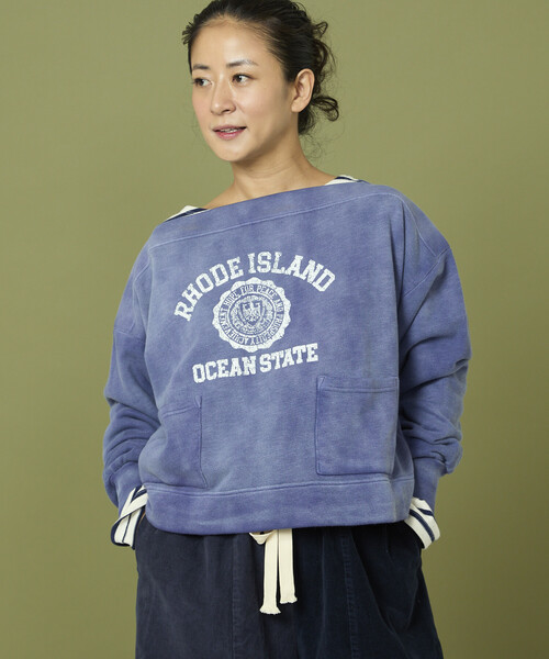 Freada（フリーダ） トレーナー スウェット ボートネック 短丈