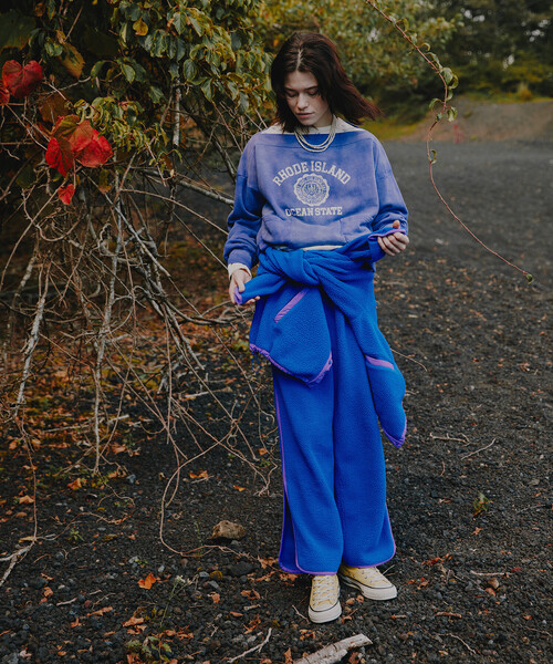 Freada（フリーダ） トレーナー スウェット ボートネック 短丈