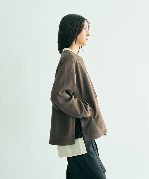 YECCA VECCA（イェッカヴェッカ） ブルゾン アウター サイドプリーツ