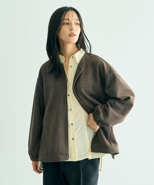 YECCA VECCA（イェッカヴェッカ） ブルゾン アウター サイドプリーツ