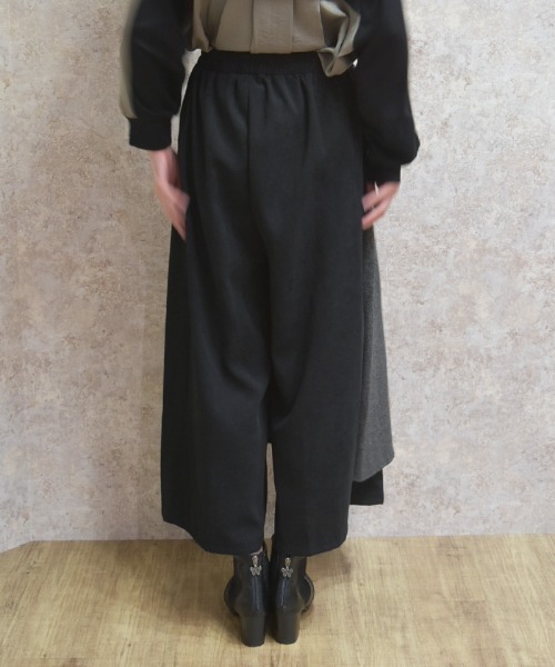 axes femme パンツ アシメレイヤードパンツ レディース : ZOZOTOWN