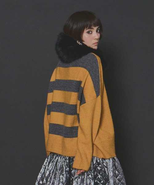 manana suerte（マニャーナスエルテ） ニット セーター CATボーダー