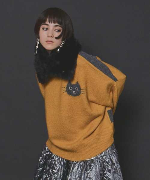 manana suerte（マニャーナスエルテ） ニット セーター CATボーダー