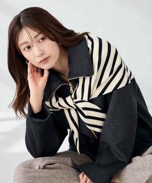 a.v.v（アー・ヴェ・ヴェ） ストール マフラー 三角ニットストール