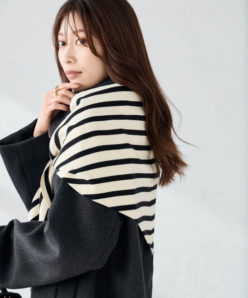 a.v.v（アー・ヴェ・ヴェ） ストール マフラー 三角ニットストール