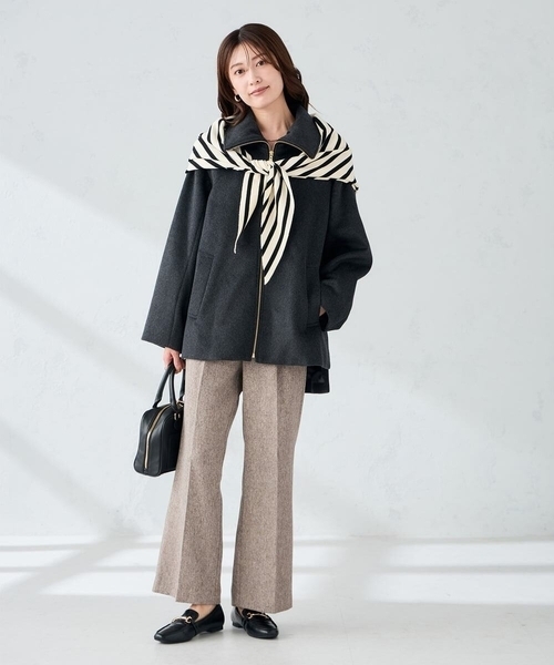 a.v.v（アー・ヴェ・ヴェ） ストール マフラー 三角ニットストール