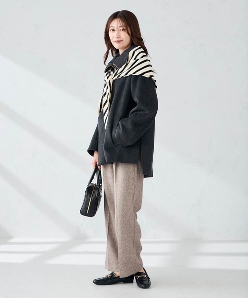 a.v.v（アー・ヴェ・ヴェ） ストール マフラー 三角ニットストール