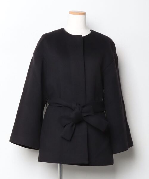 BEAUTY＆YOUTH UNITED ARROWS ノーカラーコート MEDIUM ブラック