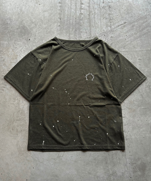 「MandO(Auntie Rosa)」 半袖Tシャツ LARGE カーキ メンズ_画像9