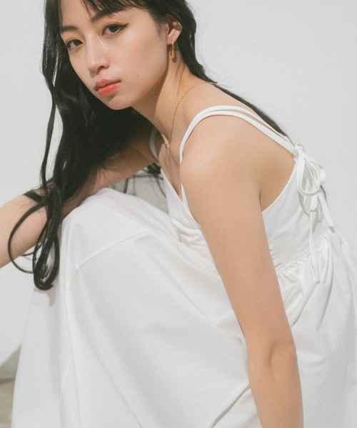 「VANNIE U」 キャミソールワンピース FREE ホワイト レディース_画像7