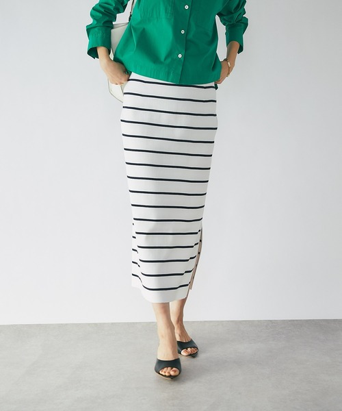 「RIVE DROITE」 タイトスカート 38 オフホワイト レディース_画像3