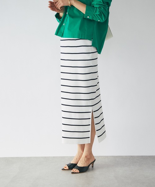 「RIVE DROITE」 タイトスカート 38 オフホワイト レディース_画像4