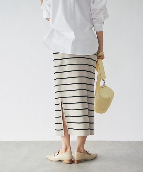 「RIVE DROITE」 タイトスカート 38 オフホワイト レディース_画像8