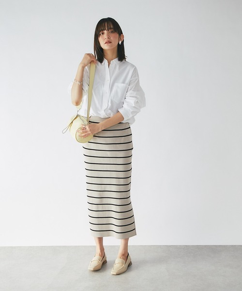 「RIVE DROITE」 タイトスカート 38 オフホワイト レディース_画像9