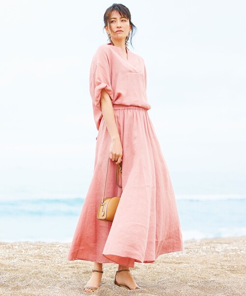 「23区」 フレアスカート 38 ピンク レディース_画像5